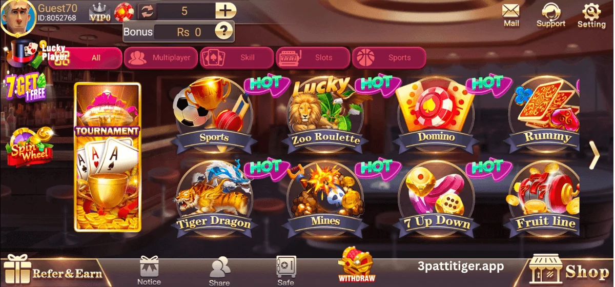 3Patti Tiger APK Pakistan | Download Latest Version for Android 2026!